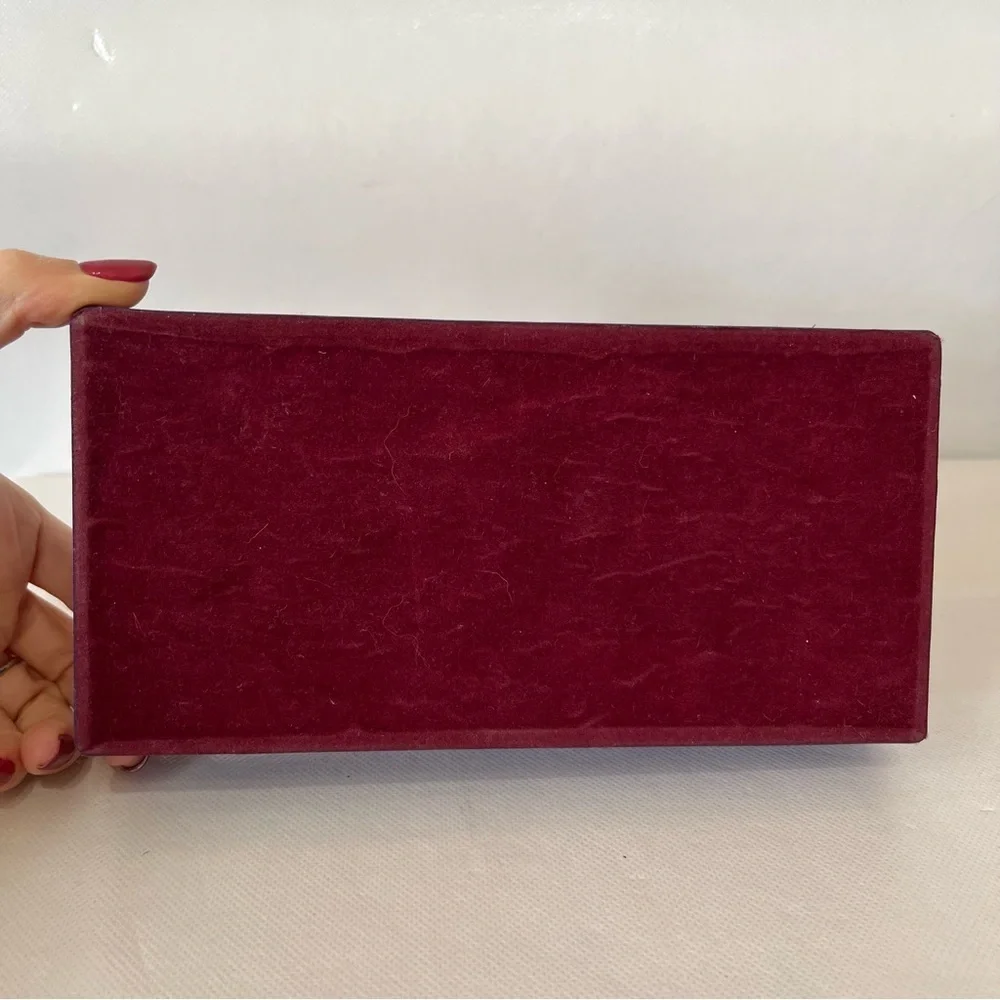 Vintage Purple Orange Decorative Jewelry Box
